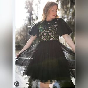 Ivy City Co Primrose Mini Dress in Black